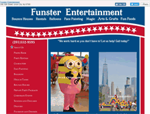 Tablet Screenshot of funsterentertainment.com